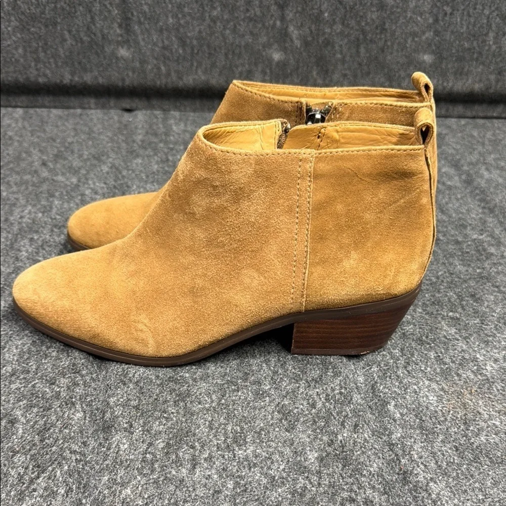J. Crew Tan Ankle Booties Sleek Suede Design